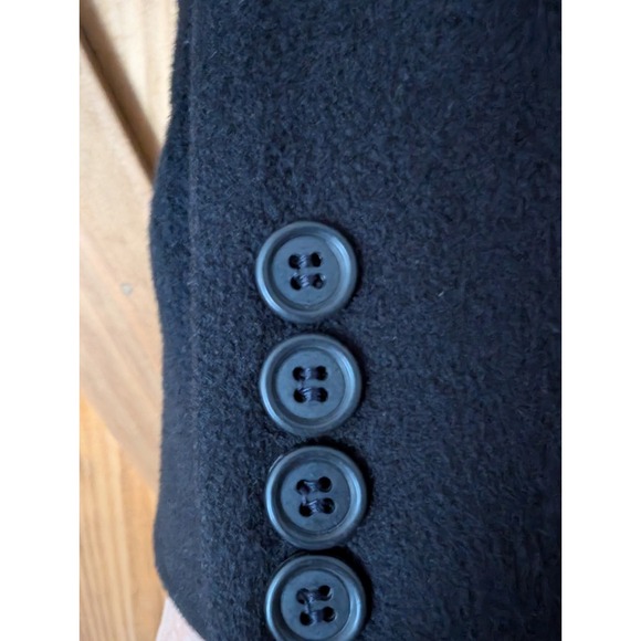 Vintage Navy Calvin Klein Women's 100% Merino Wool Pea Coat Size 14P - Picture 8 of 8